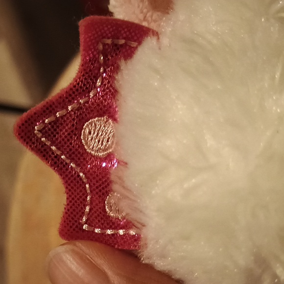 Aurora Pink Princess Crown Kitty Cat Plush 6 Inch White Soft & Fuzzy - Picture 12 of 14